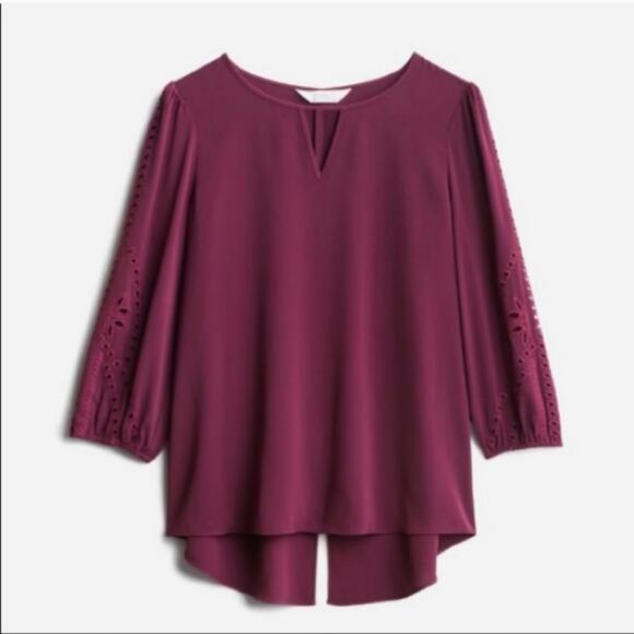 Market & Spruce Tops - Market & Spruce Hersten Embroidery Detail Top size XL